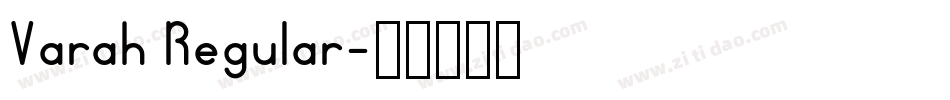 Varah Regular字体转换